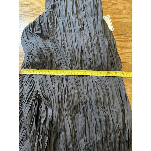 Svilu Halter Recycled Bow Back Size 8 Black Frilly Dress Newlife Polyester NWT - Picture 13 of 16